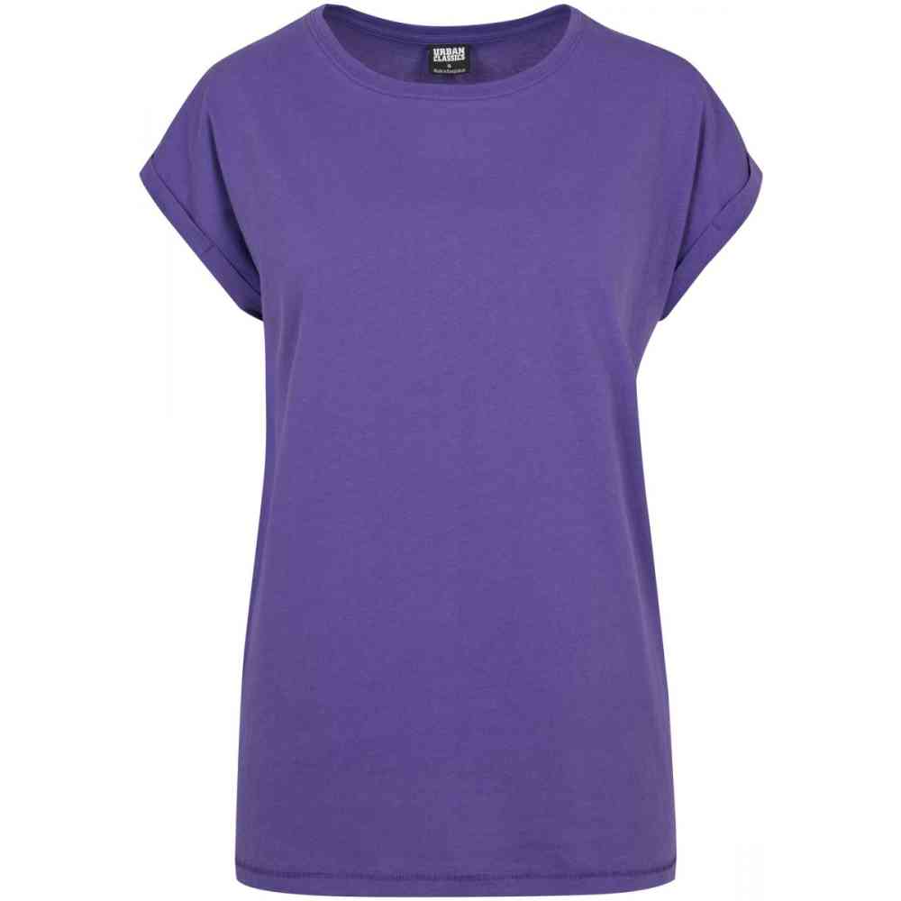 Urban Classics - Extended shoulder Damen TShirt - Lila